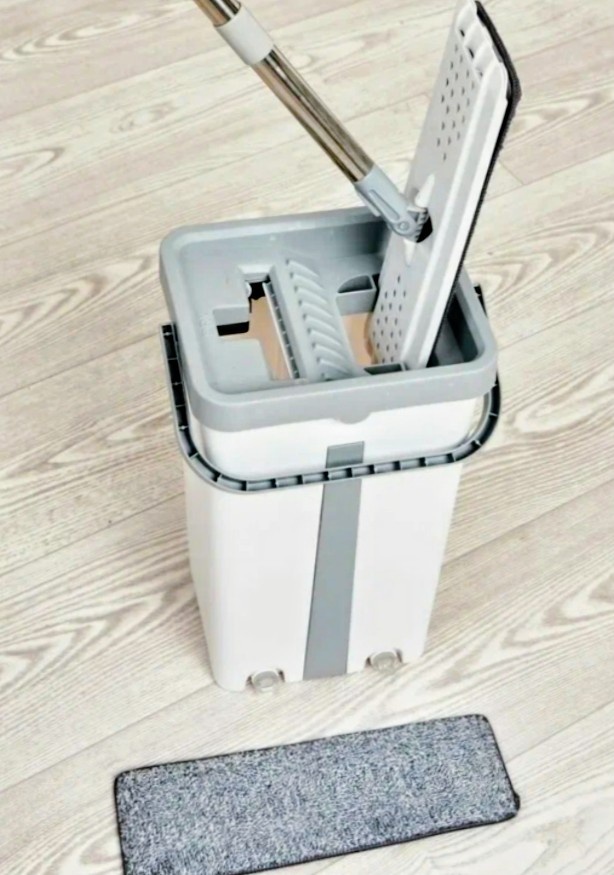 Новое ведро с отжимом, удобно!