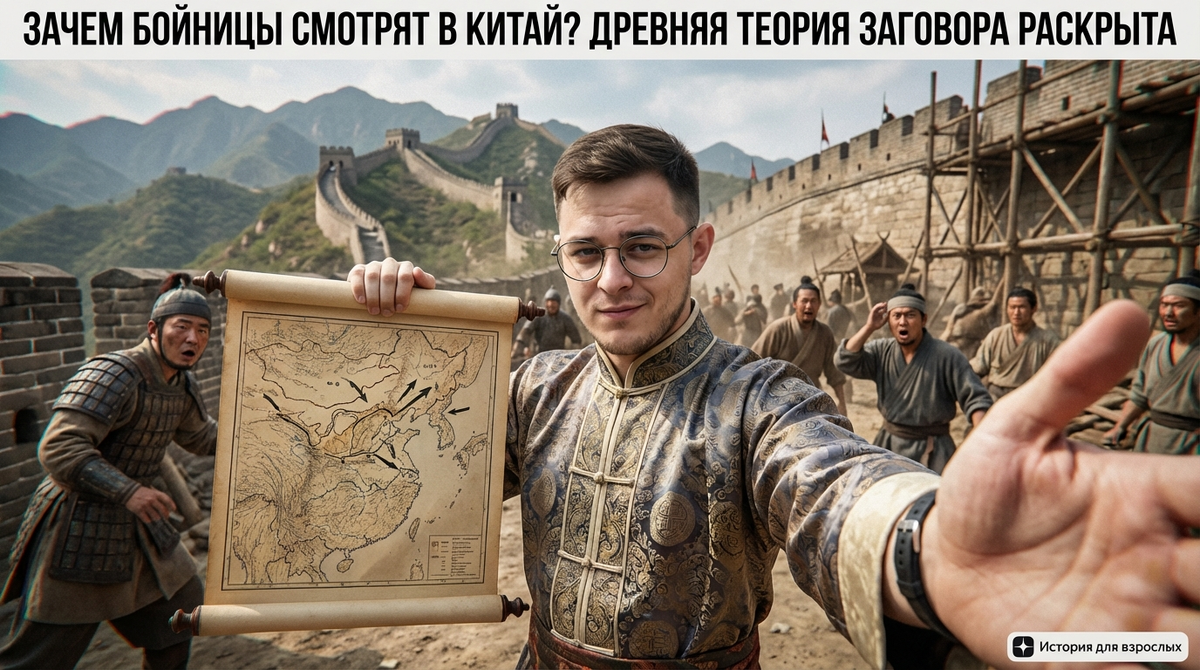 Бойницы Великой китайской стены смотрят на Китай, что вызывает интерес.