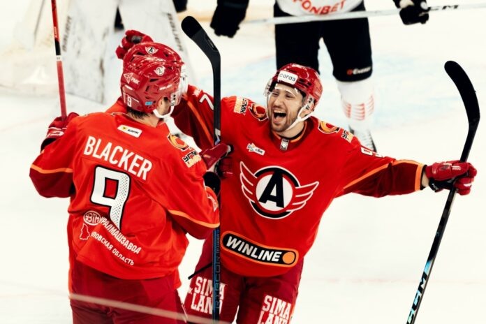 Роман Горбунов и Джесси Блэкер представят «Автомобилист» на Матче звезд КХЛ. Фото: пресс-служба ХК «Автомобилист»