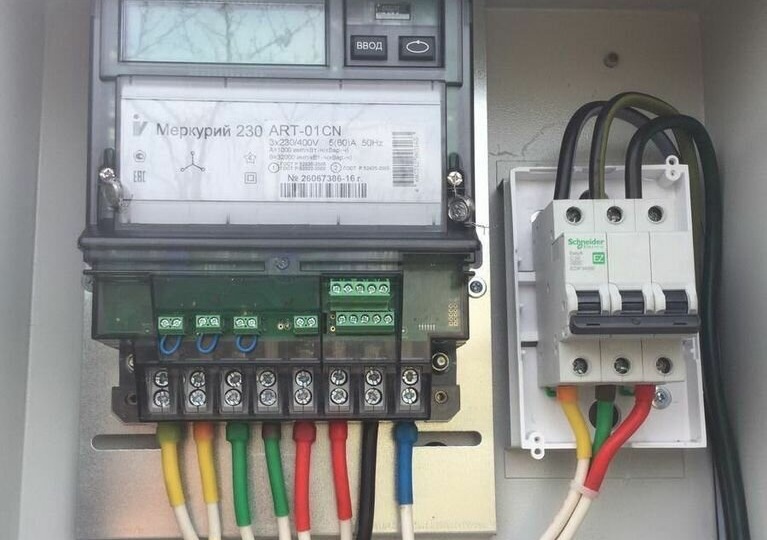 Как подключить трёхфазный электросчётчик
