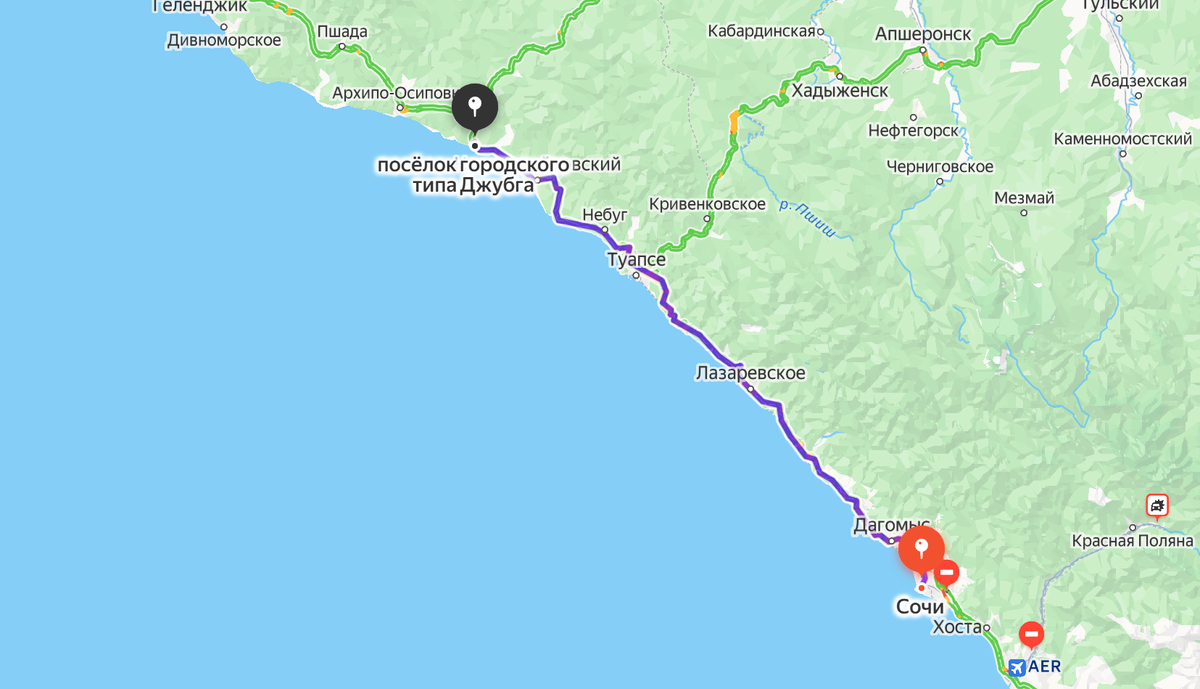 Именно этот отрезок пути постоянно стоит, особенно в сезон