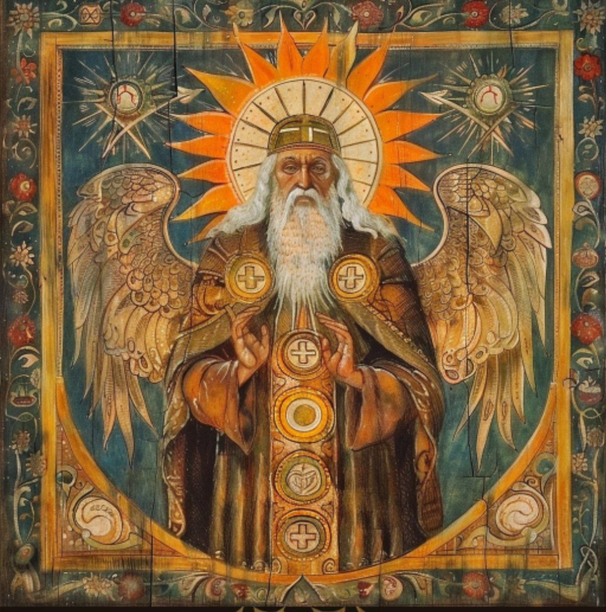 Эзотерическая икона Сергия Радонежского.