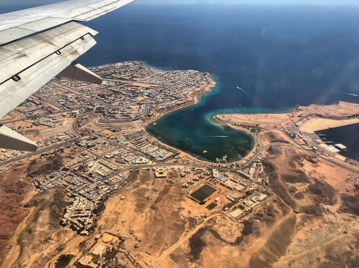    Вид на старый рынок и старый город Шарм-эль-Шейха с самолета | © РИА Новости / Александр Андреев