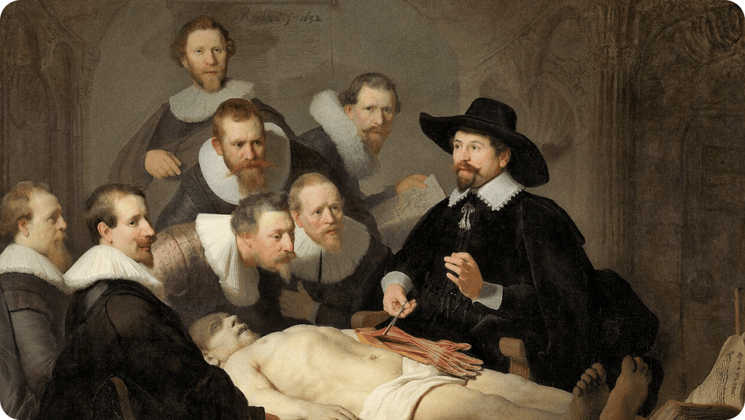 Рембрандт — «Урок анатомии доктора Тульпа» (1632)