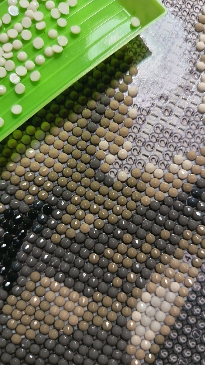 Создать карусельПроцесс сборки алмазной мозаики. Вторая картина.