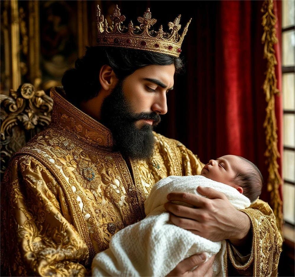 Майтар с дочерью