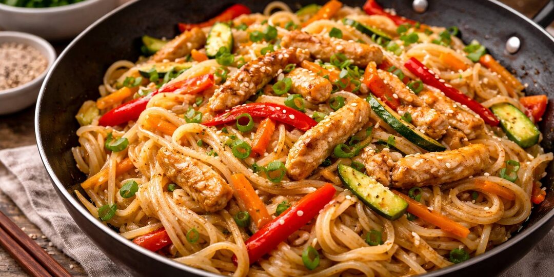 Почему РИСОВАЯ лапша с курицей дома получается ВКУСНЕЕ, чем в кафе?