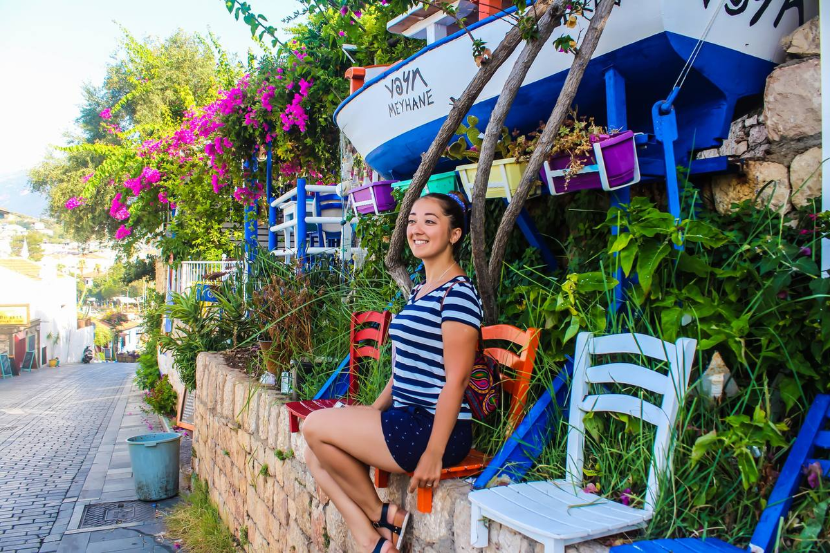 Улицы города Каш, Турция