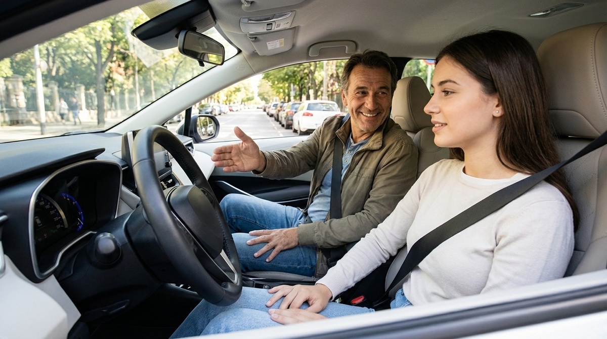 Поддерживающий инструктор и ученик