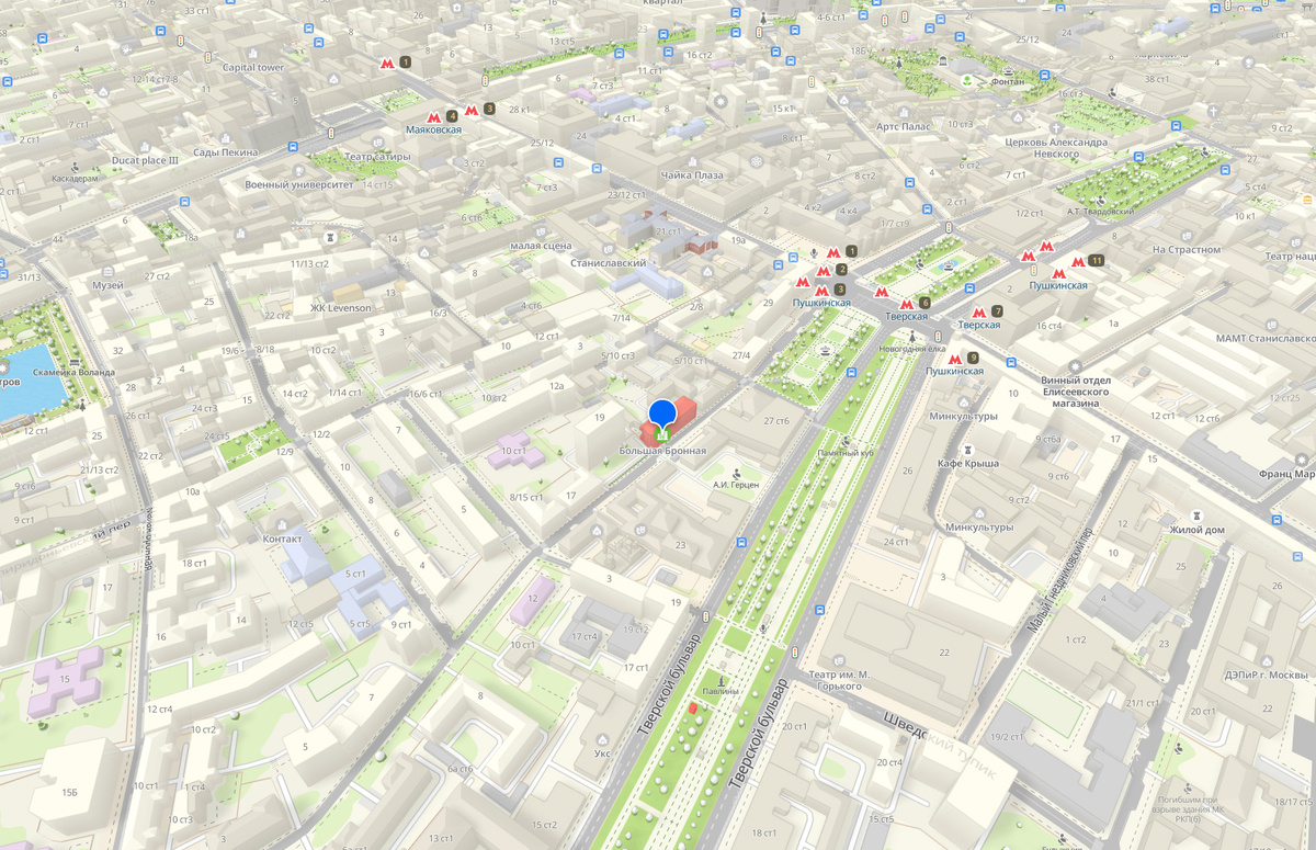 Расположение ЖК Гранд Бронная, 23