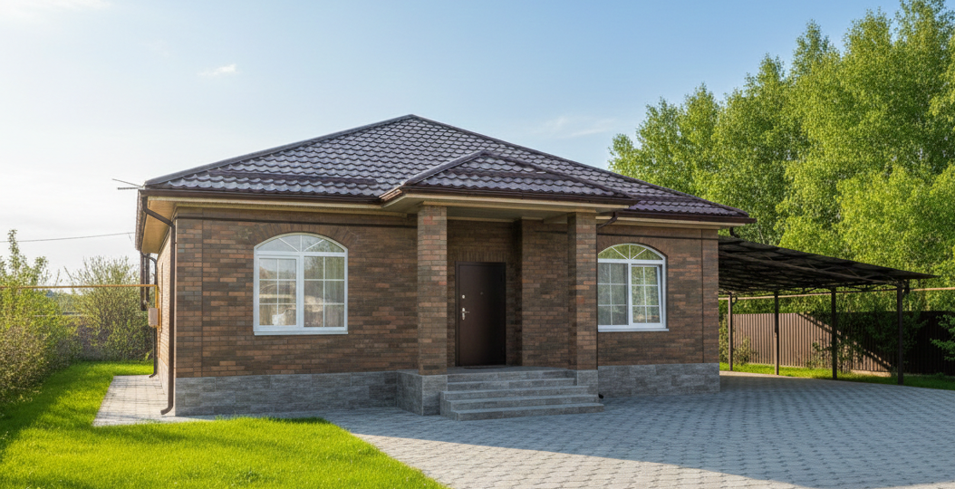 Ни одного лишнего метра: Идеальное зонирование в кирпичном доме с 3 спальнями