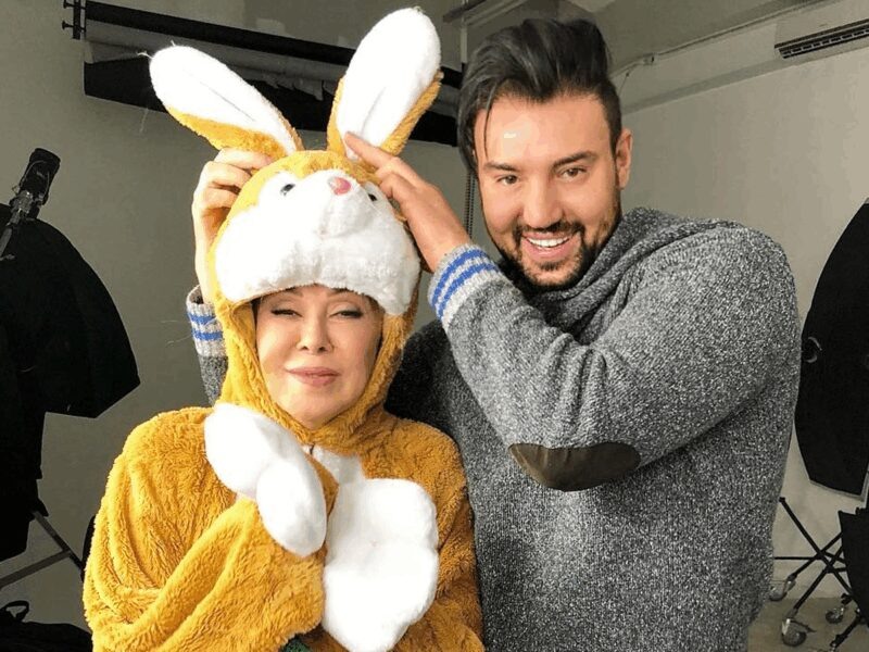    Любовь Успенская в обществе своего директора Александра Иваненко.