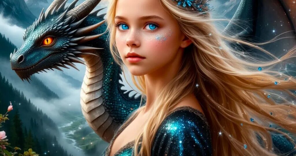 Сказка о Дитя с волосами цвета Луны и Огненном Сердце