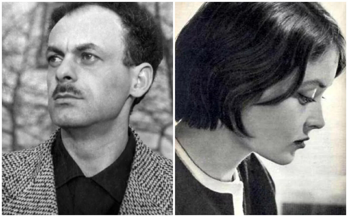 Фото: Жанна Болотова и Булат Окуджава 