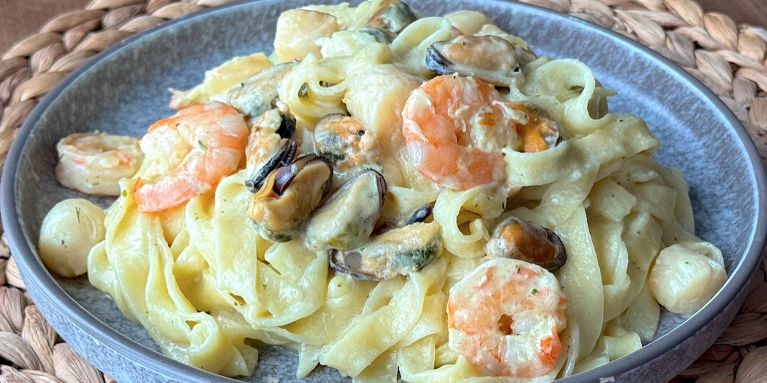 Один раз попробовала и понеслась! Домашняя паста с морепродуктами