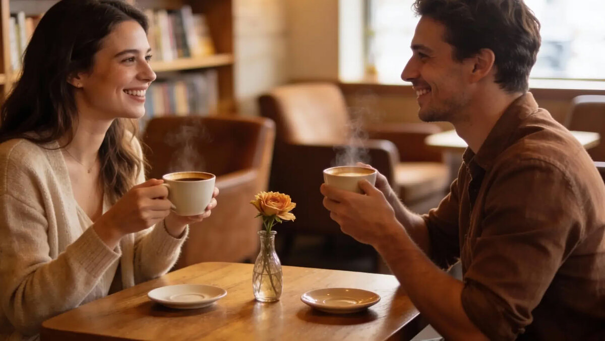 Пара обсуждает астрологию