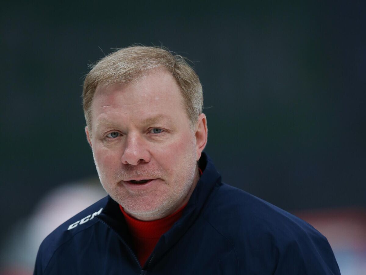    Главный тренер сборной России по хоккею Алексей Жамнов | © Фото : Пресс-служба Федерации хоккея России (ФХР)