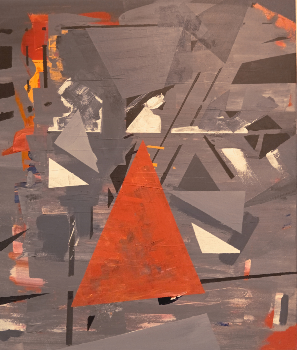 «Сингулярность форм» 700 х 600, холст, акрил, лак
Автор: Чекалин Александр Павлович
2025 г. (Санкт-Петербург)
Арт-выставка «На грани формы» 2026	
