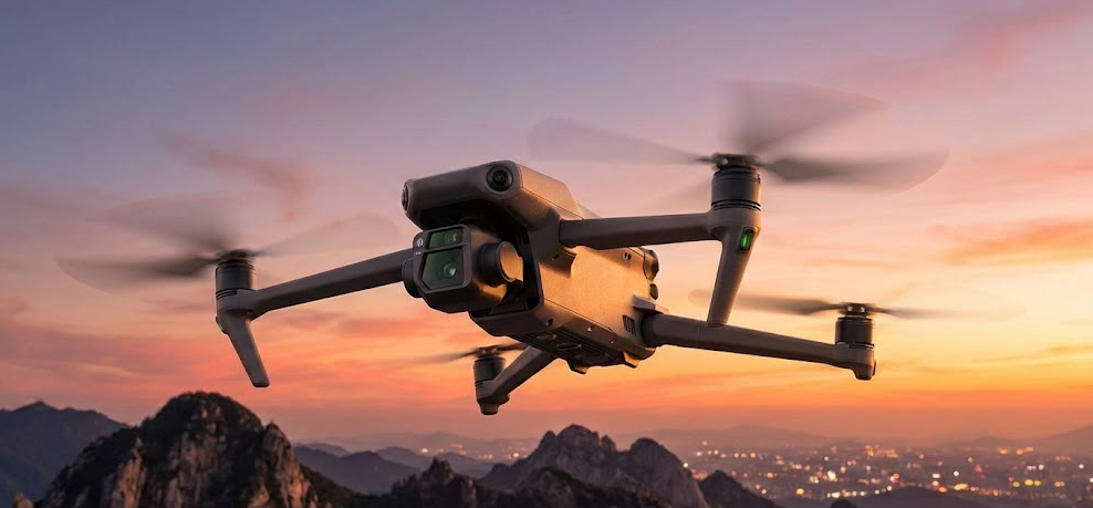 фотография современного потребительского квадрокоптера