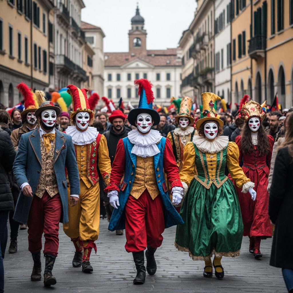 Как и революция, карнавальное действо разворачивается в толпе на площади. Именно площадь — открытое, публичное, неподконтрольное пространство — становится сценой для инверсии норм и рождения новой стихийной власти.