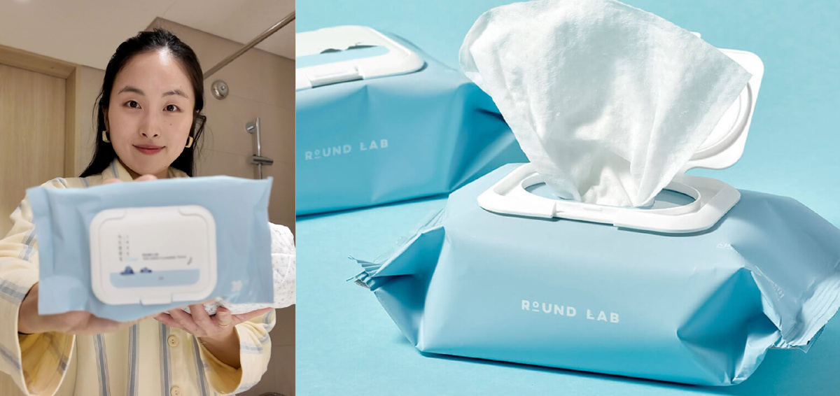 Очищающие салфетки ROUND LAB 1025 DOKDO Cleansing Tissue