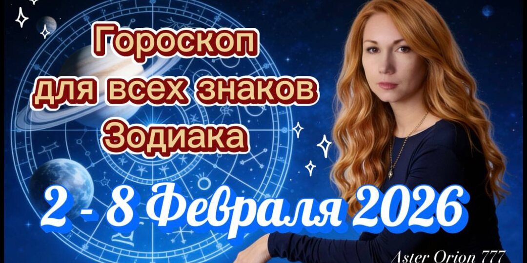 Гороскоп на неделю (2 - 8 февраля 2026) Для всех знаков Зодиака