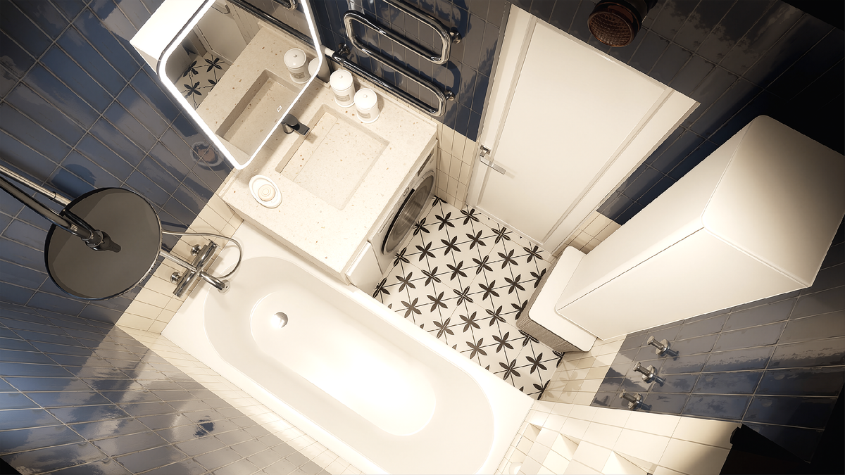 Визуализация ванной комнаты