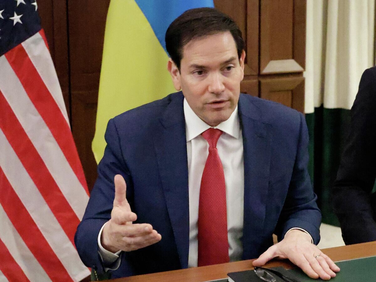    Госсекретарь США Марко Рубио во время встречи с украинской делегацией во Флориде | © AP Photo / Terry Renna