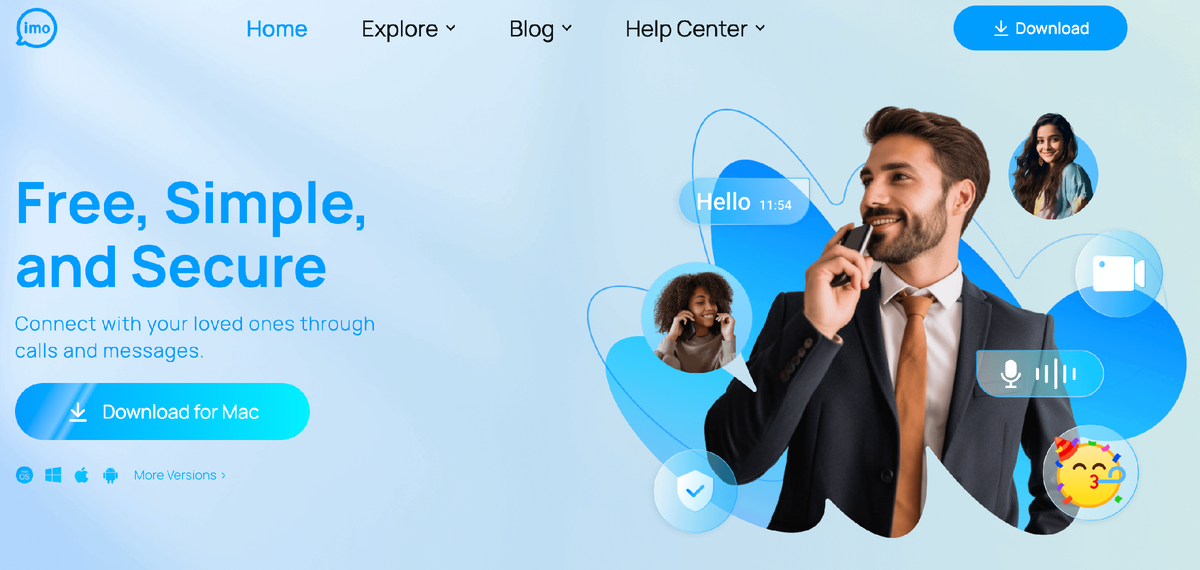 Мессенджер Имо - официальный сайт