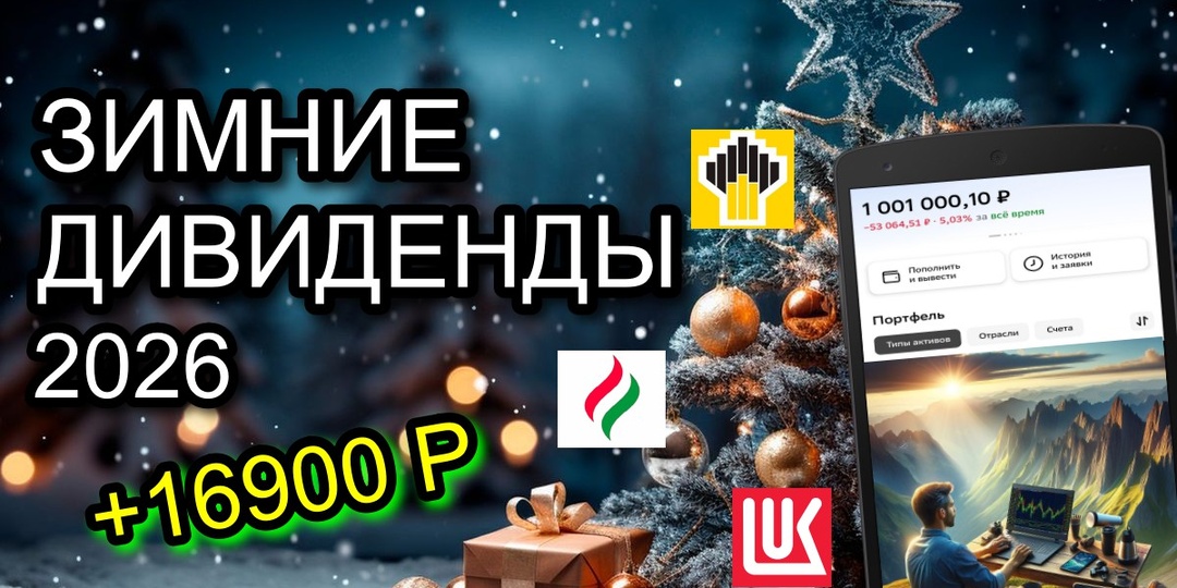 ЗИМНИЕ ДИВИДЕНДЫ 2026. СКОЛЬКО ПОЛУЧИЛ ВСЕГО?
