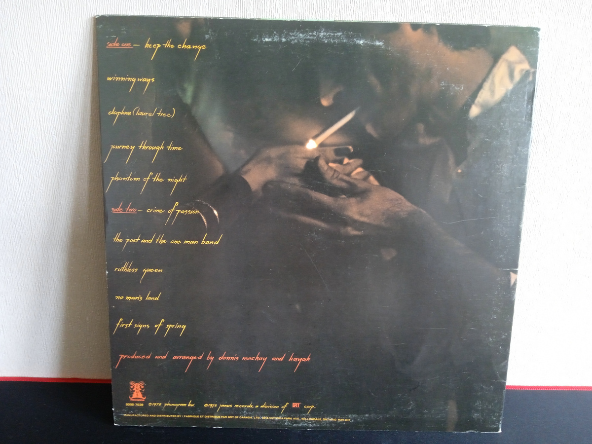 Kayak - Phantom Of The Night 1979 Canada LP