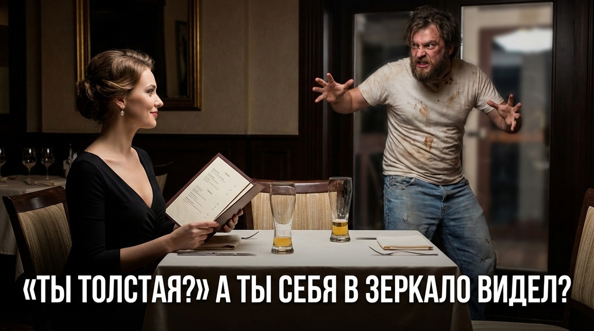 Мужчина критикует внешность, хамство на первом свидании, как ответить на оскорбление мужчине, психология абьюза знакомство, толстая или нормальная.