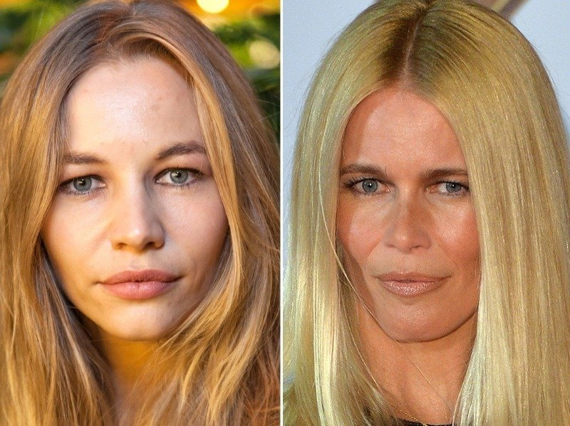 Светлана Устинова и Клаудия Шиффер.
