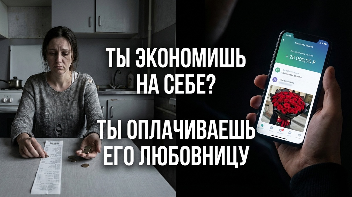 Финансовое насилие в семье, муж тратит деньги на любовницу, жена экономит на всем, развод и раздел имущества, муж абьюзер признаки.