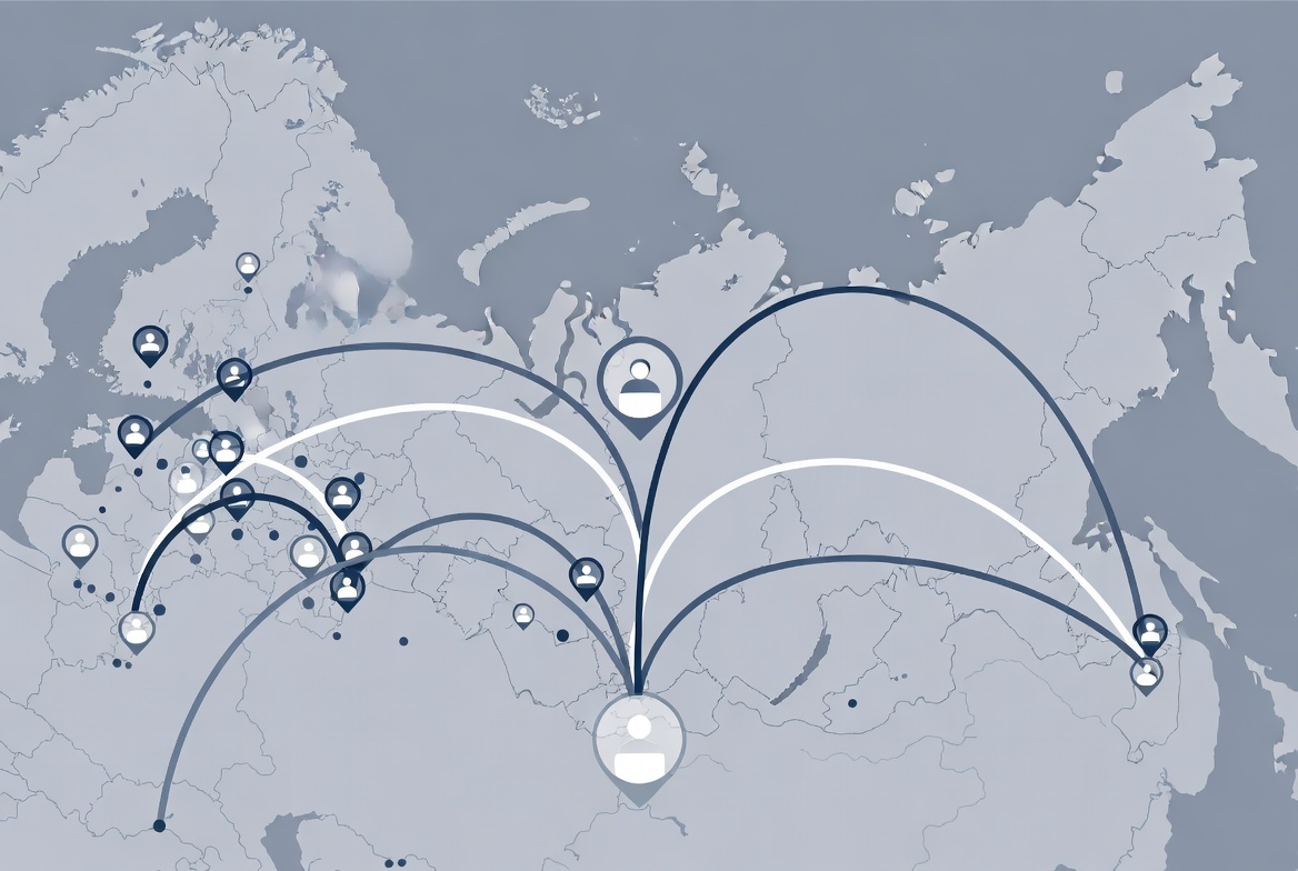 Так выглядит логистика с высоты птичьего полёта. Ваш город — лишь один из тысяч узлов в этой паутине. Посылка редко идёт напрямую — её путь оптимизируют так, чтобы один большой грузовик заменил сотню маленьких машин. Эффективность системы важнее скорости отдельной доставки.