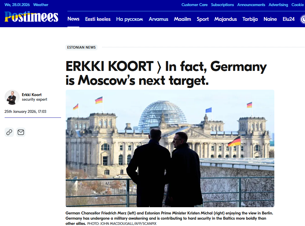 На самом деле, следующая цель Москвы — Германия