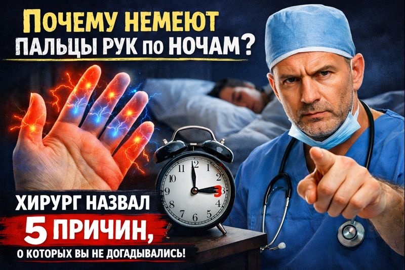 Почему немеют пальцы рук по ночам? Хирург назвал 5 причин, о которых вы не догадывались