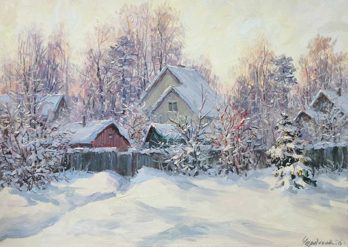 После снегопада. Мариевка