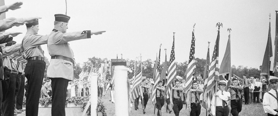 Детский летний лагерь "Зигфрид", пропагандировавший нацизм. Нью-Йорк, США 1939 год