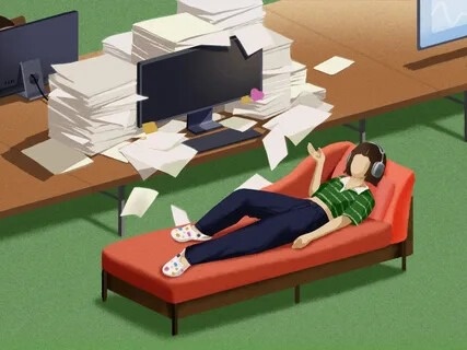 Когда подходы к работе отличаются кардинально: от заваленного бумагами стола до тотального чилла под музыку.