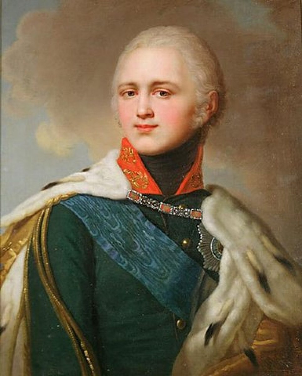 Портрет Александра I. Художник - В.Л. Боровиковский, 1802-1805 гг.