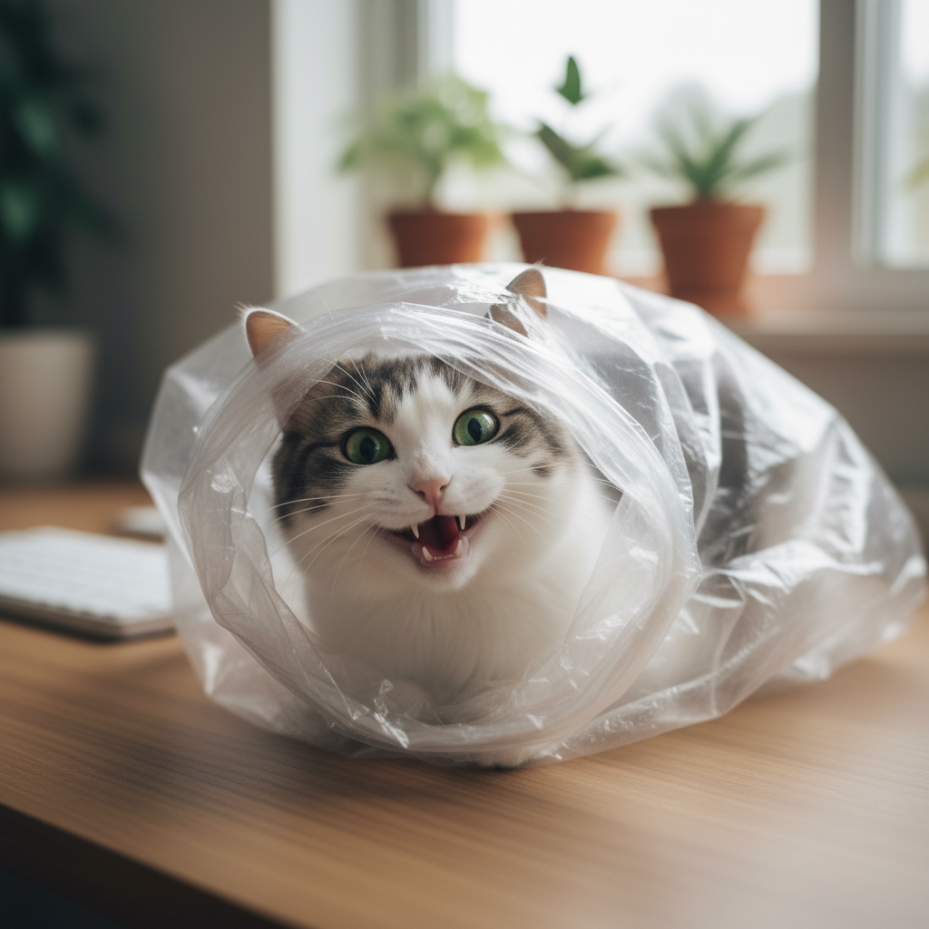 Пакетный транс: почему в 2026 году шуршащий пластик стал главным конкурентом хозяина за внимание кота