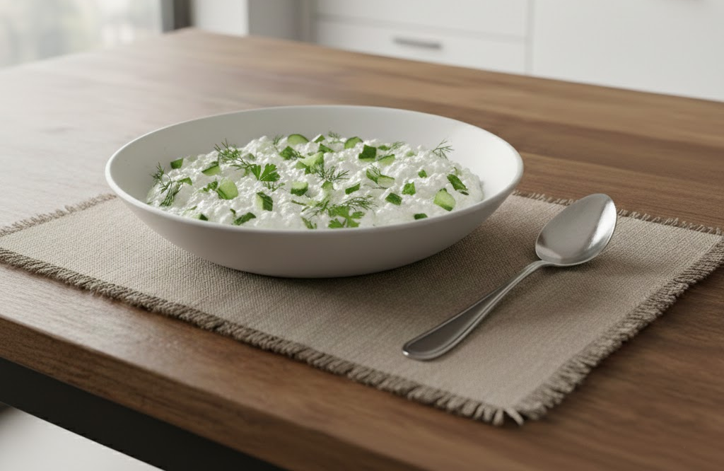 КБЖУК: 190 ккал, 25 г белка, 7.5 г жира, 5 г углеводов, 1 г клетчатки.