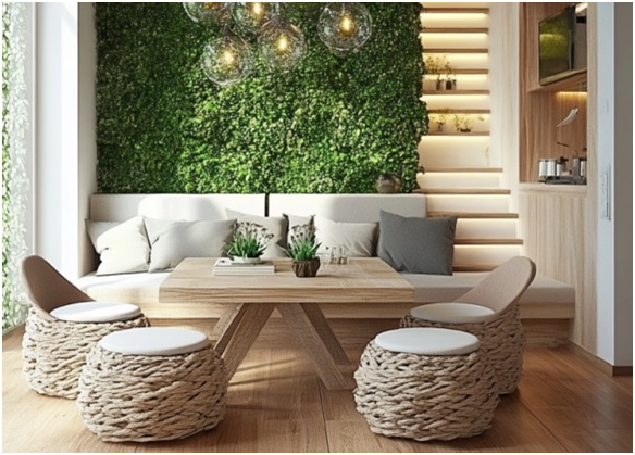 Пуфы из натуральной пеньки