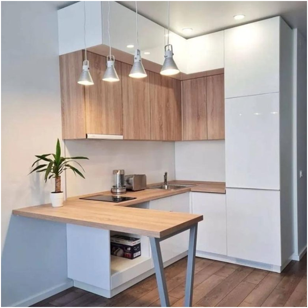 Компактная кухня для квартиры-студии