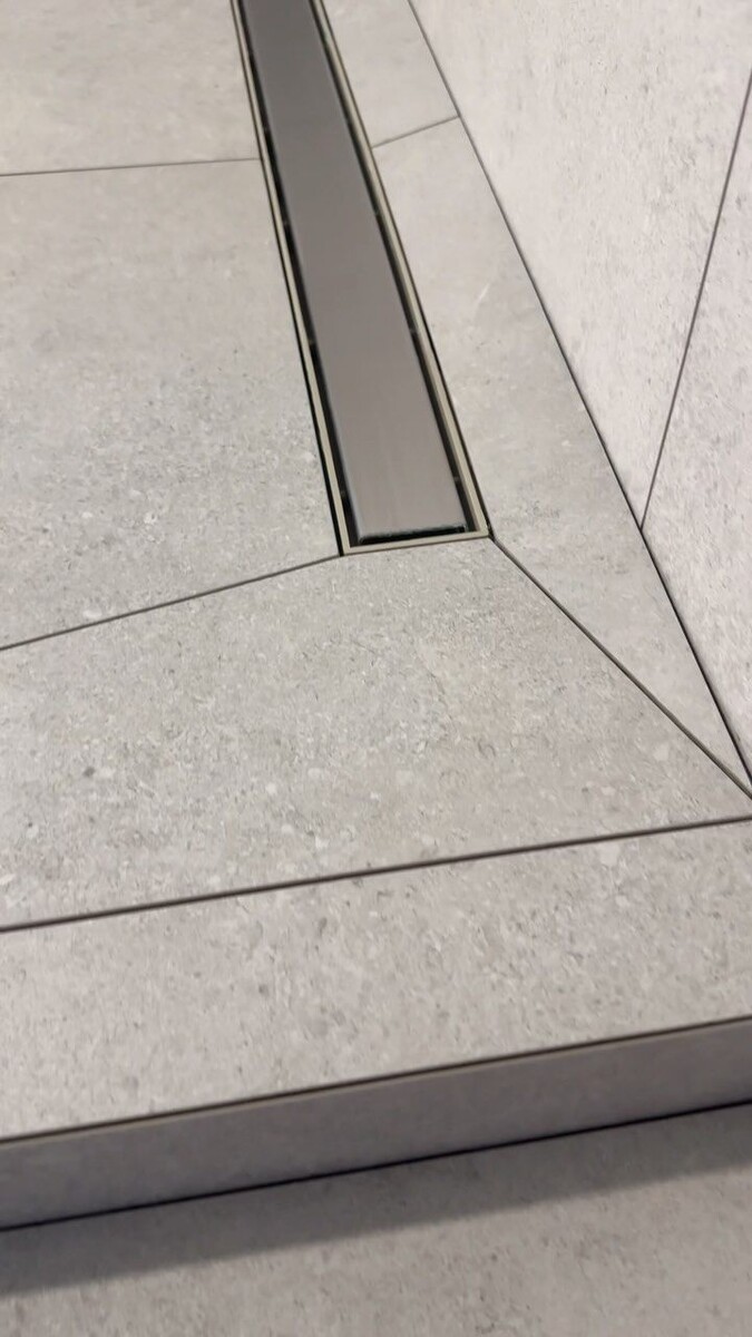 Источник: ru.pinterest.com. Разуклон душевого поддона "конвертиком"