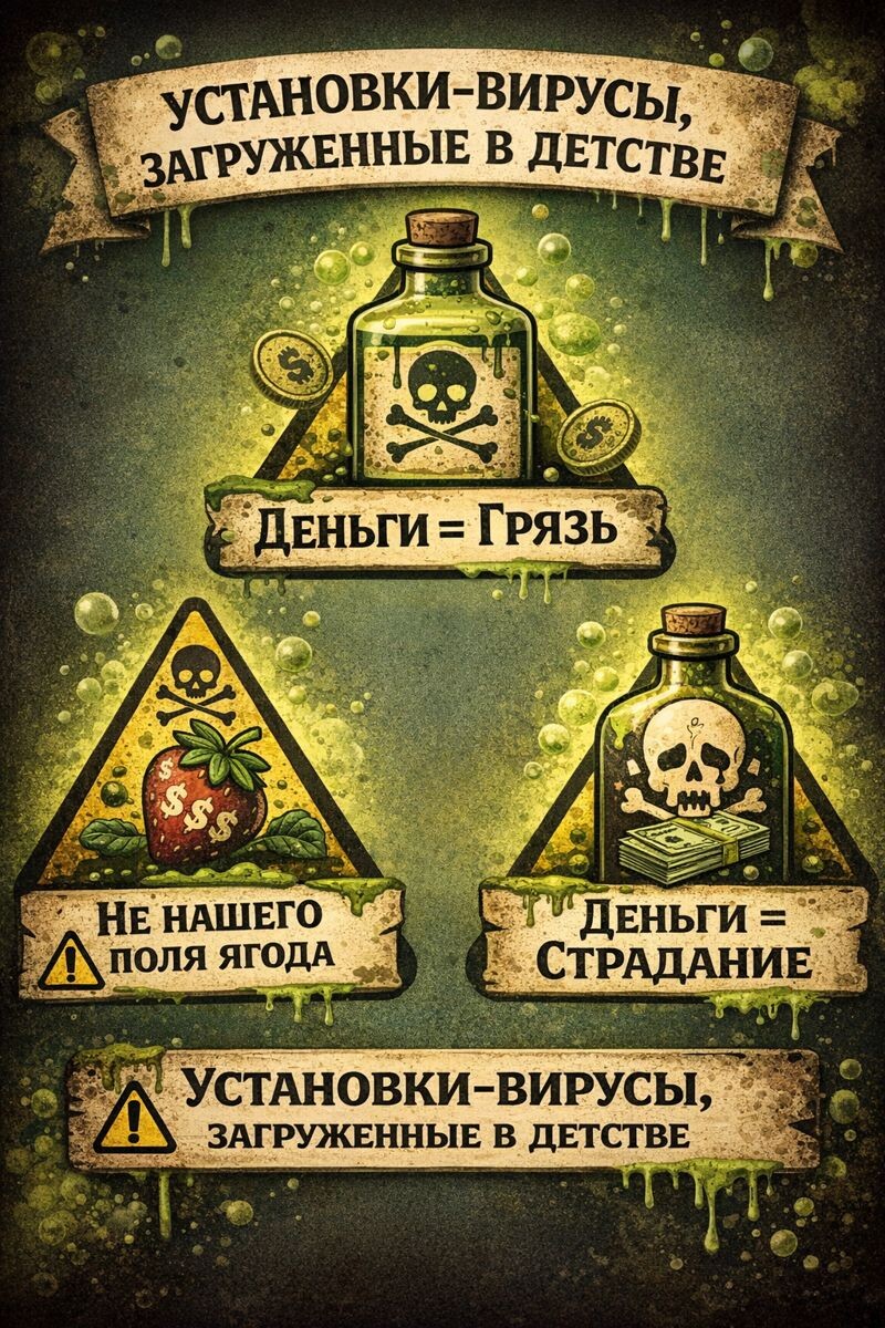 Эти «безобидные» фразы из детства стали вирусами в нашей психике. Они управляют нашими решениями больше, чем любой финансовый консультант. Узнаёте свои?
