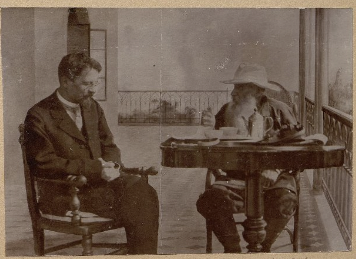 Фототипия А.П. Чехов и Л.Н. Толстой 1901 г. Государственный музей-заповедник Л.Н. Толстого