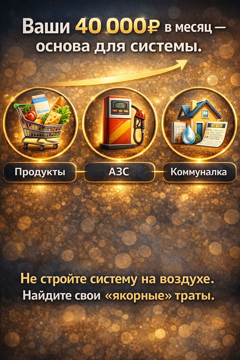 Нельзя построить систему, не зная, на что вы тратите. 