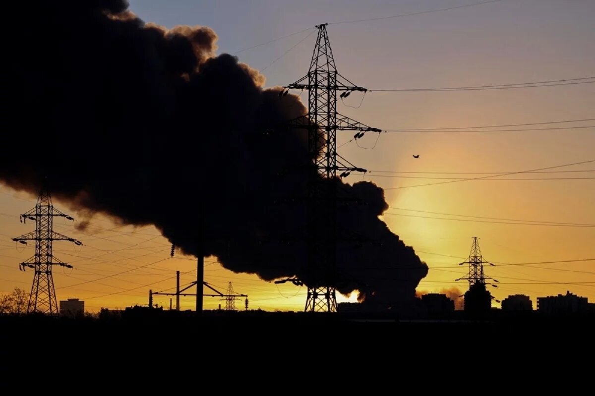    Львов после атаки дронами.